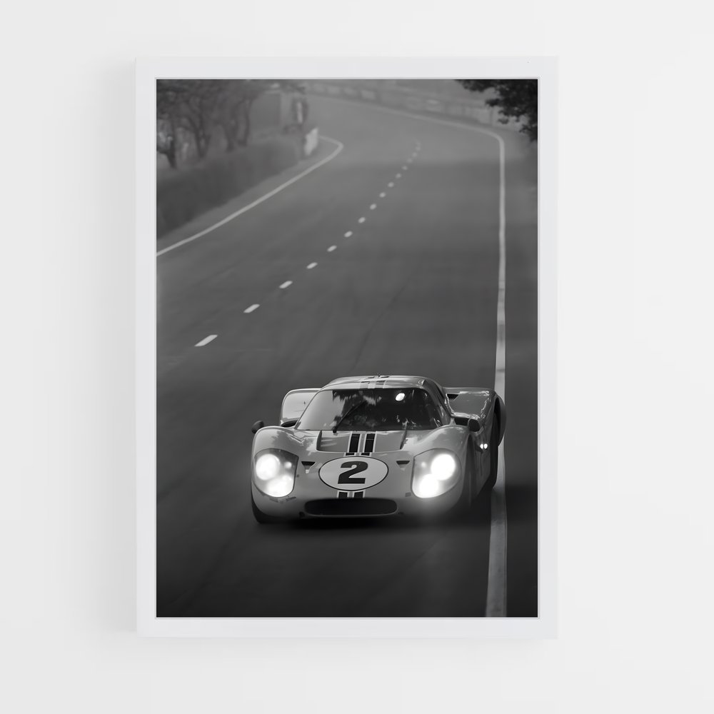 Poster fascinant du Mans – affiche Moto Guzzi (vue 3)